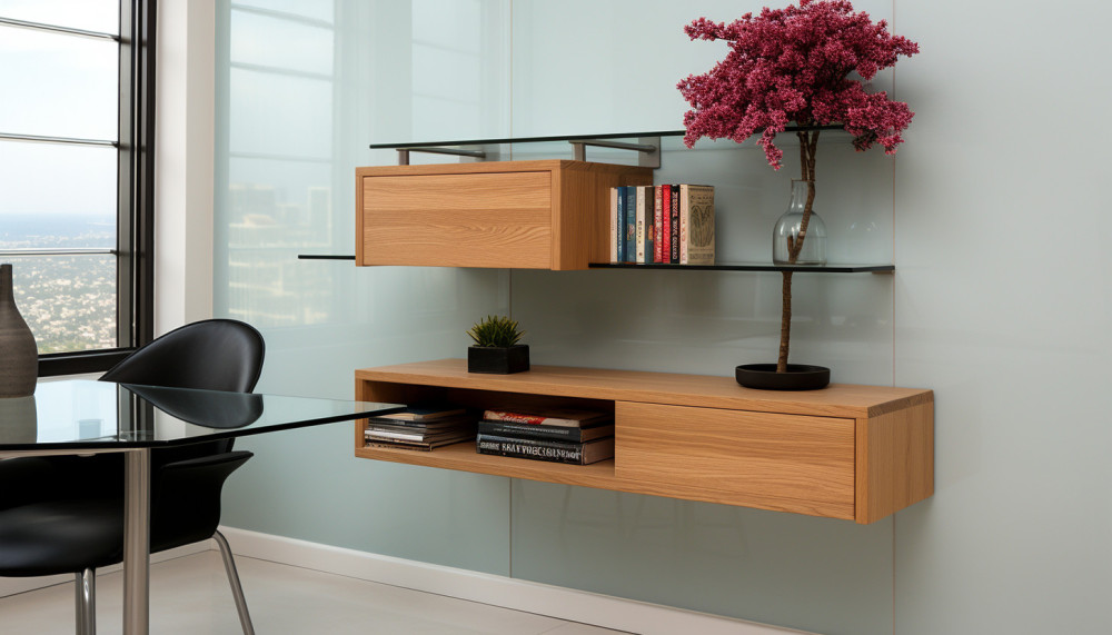 Aménagement - Comment choisir et installer des étagères murales pour vos livres et tables basses en verre