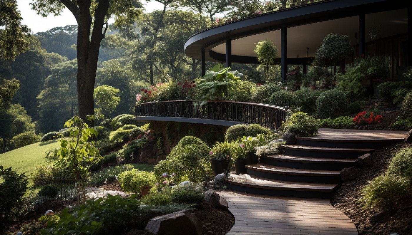 Comment réussir l'aménagement de votre jardin en pente?