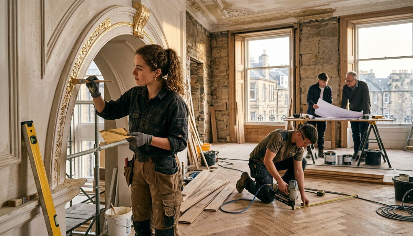 Travailler sur des rénovations d’exception : un tremplin pour les nouveaux talents